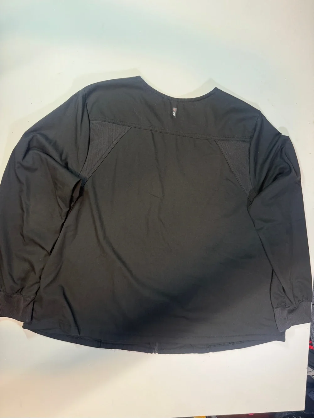 Grey's Anatomy Black Lightweight Zip-Front Shirt Jacket Nurse